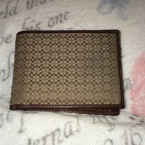 Coach Micro Wallet in Signature Canvas preowned